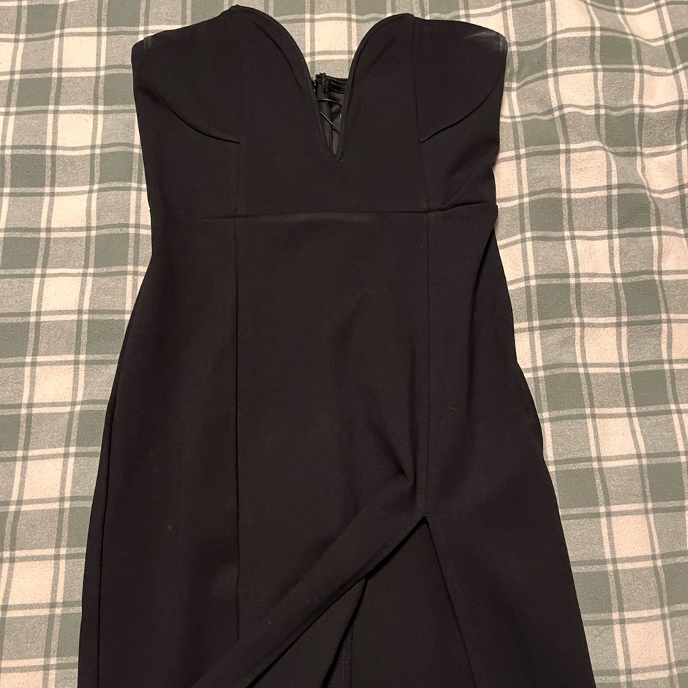 Black Strapless Dress